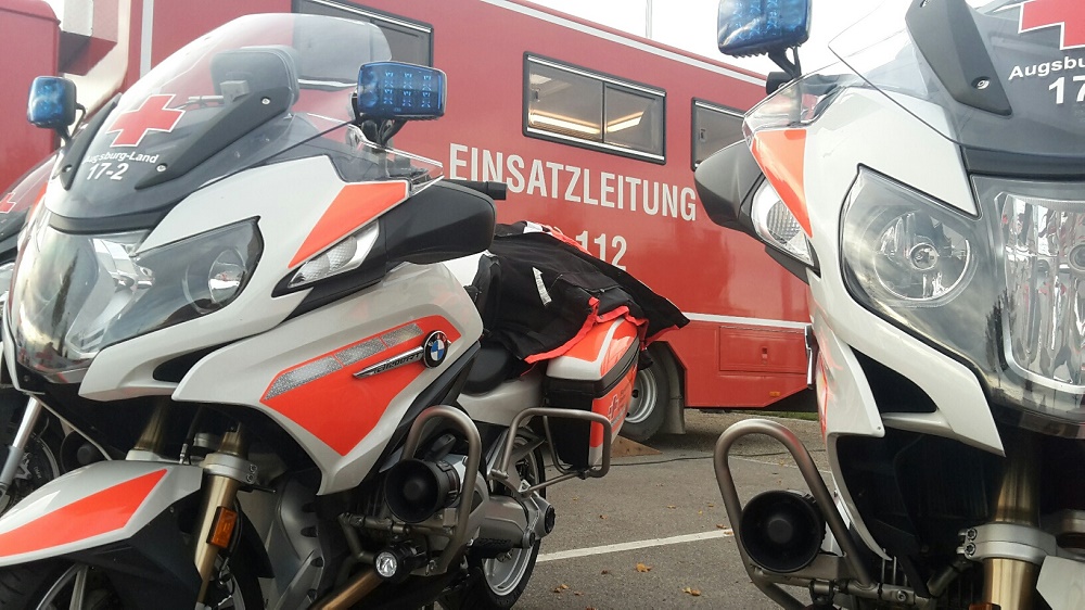 Motorradstreife im Einsatz